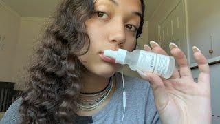 ASMR~ fast and aggressive skincare tapping & fingertip tapping