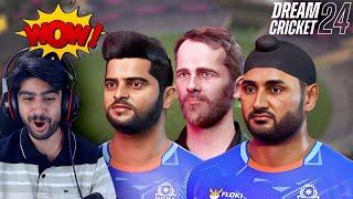 DREAM CRICKET 24 - THIS WAS UNEXPECTED - REAL FACES - PLAYING FOR THE FIRST TIME