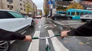 Rainy day delivery in NYC | Fixed Gear