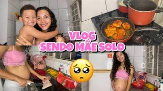 VLOG SENDO MÃE SOLO GRÁVIDA️