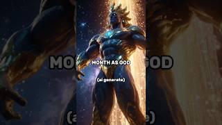 Month as God #shorts #shorts #shortvideo #ai #aiart #aigenerated #midjourney #month #god