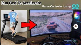 Real Life Fitness Game Controller using Arduino | Run Fast ‍️ to Accelerate | DIY Game controller