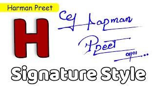  Harman Preet Name Signature Style | H Signature Style | Signature Style of My Name Harman Preet