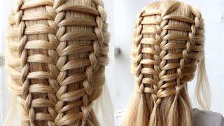 Feather Twist Rope Waterfall & French Braid Combo Tutorial | Cute Hairstyle