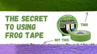 You're using frog tape Wrong! This is how to get crispy clean lines