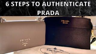 6 STEPS TO AUTHENTICATE PRADA HANDBAGS | Is your Prada REAL or FAKE? | How to spot the difference