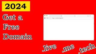 Get a Free Domain | .me .live .tech | 