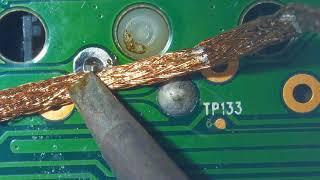 Using a solder wick