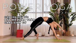 60Min -Power Yoga HIIT for sweat & burn | Giãm cân siêu tốc đốt mỡ toàn thân - Căng giãn cơ | Breath