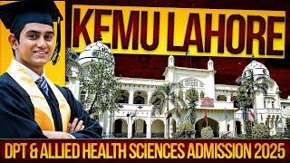 King Edward Medical University Lahore DPT & BSc (Hons) Allied Health Sciences Admissions 2024-25 ::