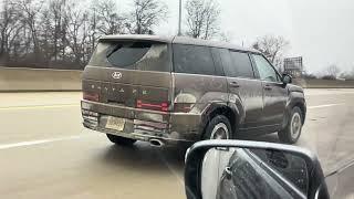 ALL NEW 2024 HYUNDAI SANTA FE SPOTTED FREEWAY DRIVING