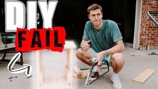 DIY | Building A Pinterest Side Table... *It went terribly wrong*