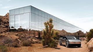 Touring the $18M Invisible House in Joshua Tree (feat. Tesla Cybertruck)