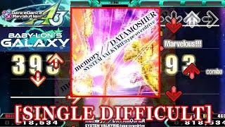 【DDR A3】 memory//DATAMOSHER / SYSTEM VALKYRIE:type-overdrive  [SINGLE DIFFICULT] 譜面確認+Clap