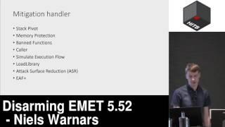 #HITB2017AMS COMMSEC D1 - Disarming EMET 5 52 - Niels Warnars