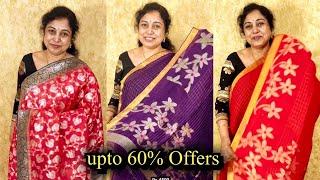 Upto 60%, Offers, Pure Linens,Chiniyas,Maheswaris,Georgettes, Surekha Selections, December 2024