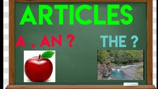 ENGLISH GRAMMAR ARTICLE learn to apply by doing practice excercises
