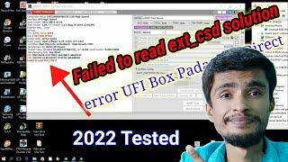 Ufi Box Error Solution | Failed to read ext_csd solution | After Isp Dead Recovery | Tested Solution