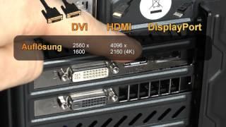 VGA, DVI, HDMI oder DisplayPort - Was ist der beste Anschluss für die Grafikkarte am PC?