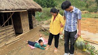 The mother followed her lover, leaving behind her two poor children