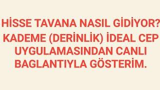 TAVAN A GİDEN HİSSE ÖRNEĞİ. CANLI ANLATIMLA DERİNLİK KADEME GÖRÜN.     #bist #borsa #bist100 #trend