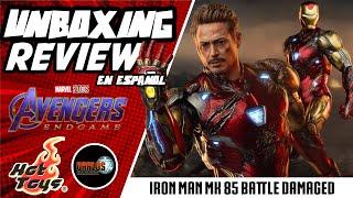 HOT TOYS IRON MAN MK 85 BATTLE DAMAGED UNBOXING Y REVIEW EN ESPAÑOL