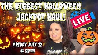 My BIGGEST HALLOWEEN JACKPOT HAUL!LIVE!