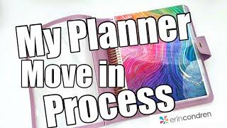 ERIN CONDREN PLANNER MOVE IN | JULY START 2024-25 | PLANNER MOVE IN PROCESS TIPS WHERE TO START?!