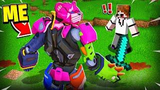 Trolling As The Fortnite Robot In Minecraft! (Live Event)