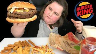 Burger King MUKBANG | Cheese Triple Whopper | Sharer Box Sides | EAT WITH ME