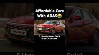 Top 5 Most Affordable Cars With ADAS #shorts #shortvideo #car #trending #adas #hyundai #honda #mg