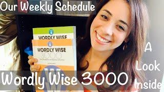 How we use Wordly Wise 3000 Vocabulary Curriculum// Our Weekly Schedule