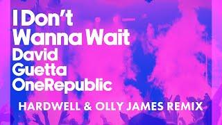 David Guetta & OneRepublic - I Don't Wanna Wait (Hardwell & Olly James remix) [Visualizer]