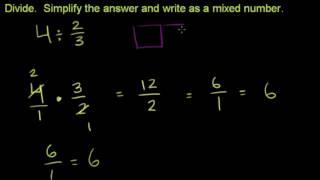 dividing mixed numbers and fractions.flv