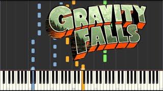 Gravity Falls | Main Theme | Synthesia Piano Duet