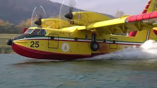 Canadair CL-415 Water Bombers Firefighting in Austria