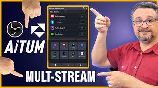 Aitum MultiStream: Como Fazer MULTISTREAM Horizontal e Vertical no OBS STUDIO