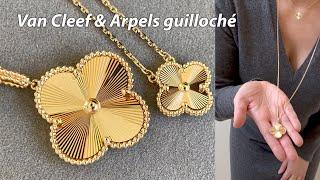 Van Cleef & Arpels Guilloché Magic vs Vintage Alhambra Yellow Gold Comparison & Review & Mod Shots