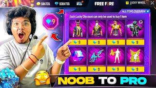 Free Fire Challenging Ritik To Make NOOB ID PRO IN 10mins 10,000Diamonds -Garena Free Fire