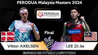 LIVE SCORE | Viktor AXELSEN (DEN) vs LEE Zii Jia (MAS) | Malaysia Masters 2024 Badminton