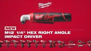 Milwaukee® M12™ 1/4” Hex Right Angle Impact Driver