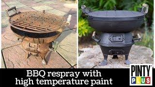 BBQ refurbish with Pinty Plus high temperature paint