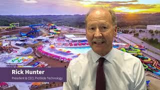 Rick Hunter, ProSlide Technology, shares a message with the waterpark industry