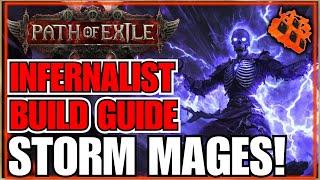 POE 2 Storm Mage Witch Endgame Build Guide... Infernalist / Unearth / Enfeeble  / Hellhound / Shock!