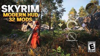 32 MUST HAVE Skyrim Mods To Modernize Your Hud!