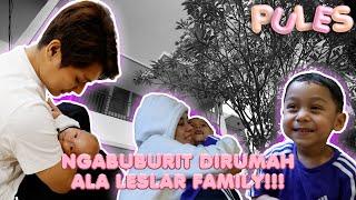 PULES: MENUNGGU AZAN MAGHRIB PAPA BI MAIN SAMA ABANG L & ADEK LESHIA, BUNDA LESTI SIBUK URUSAN DAPUR