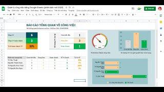 Mẫu quản lý công việc bằng Google Sheets miễn phí - Phiên bản mới 2023