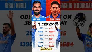 Virat kohli vs sachin tendulkar comparison at their 36th birthday