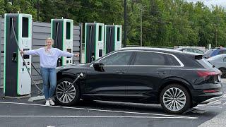 First Road Trip In Our New Audi E-Tron! Connecticut to North Carolina In This Thirsty Electric SUV