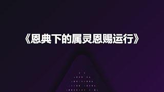 最新信息 |《恩典下的属灵恩赐运行》